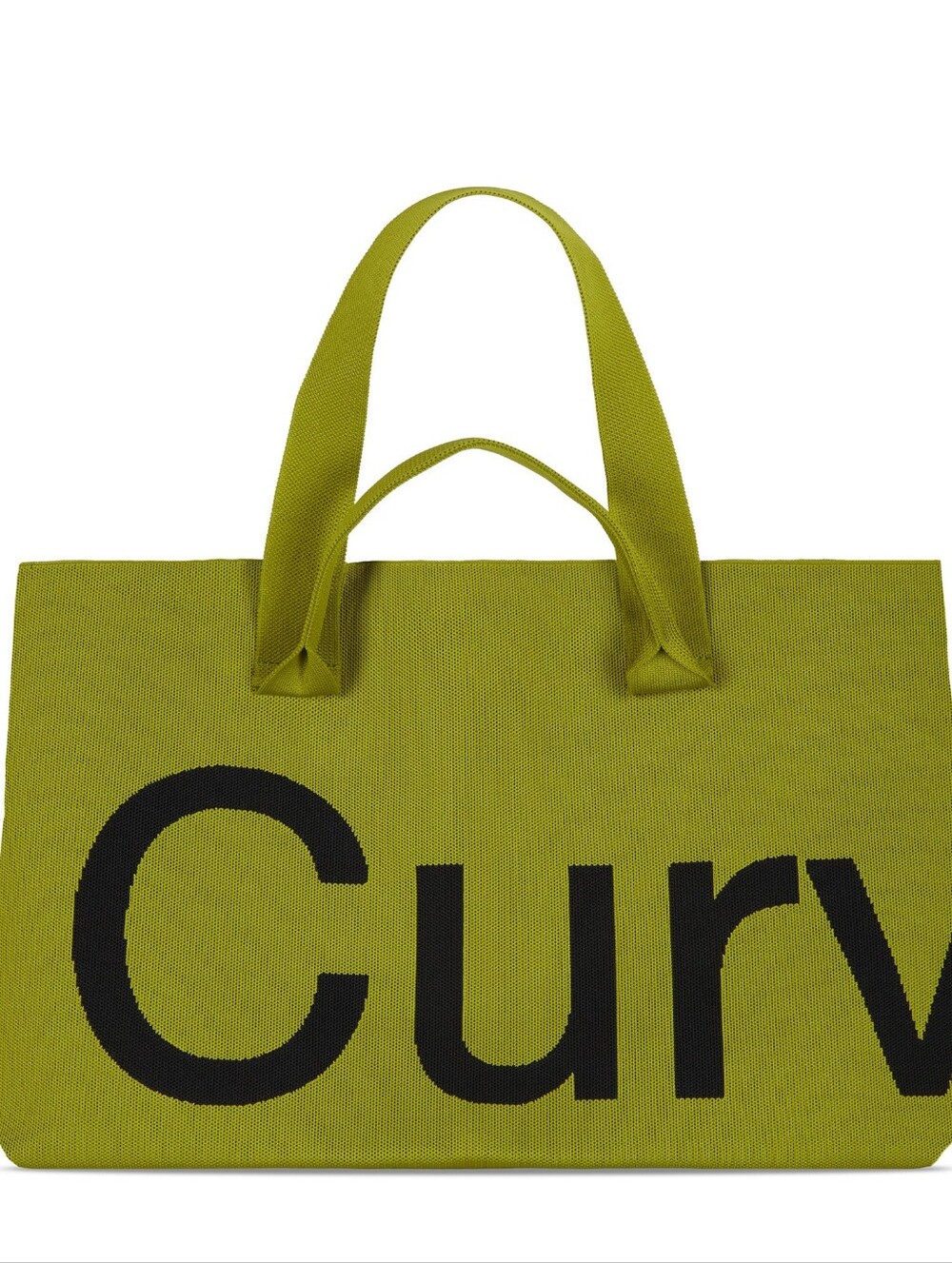 Curves Knit Tote (Lemongrass)